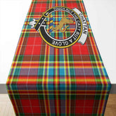 Chattan Tartan Crest Table Runner - Cotton table runner